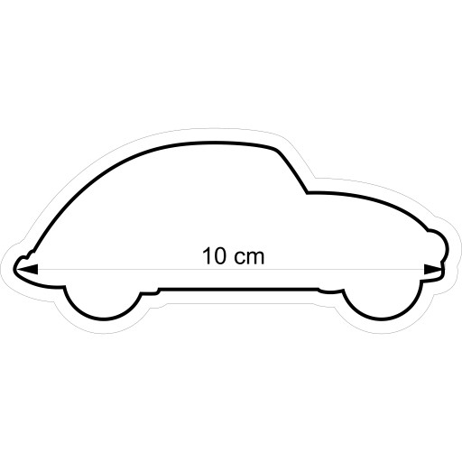 Vykrajovač na sušienky Car Auto 10 10 cm