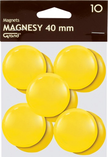 Veľký magnet 40mm 10ks žltý