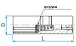 ZÁSUVKA NA SVIEČKU KING TONY 3/8 14 mm x 63
