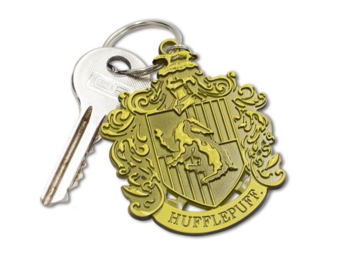 Kovová kľúčenka s erbom Harryho Pottera Hufflepuff