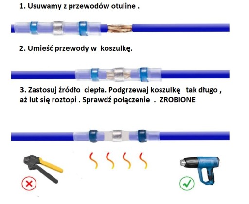 10x TEPELNE ZMRŠŤOVACIE KONEKTORY S CÍN