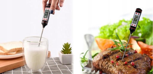 DIGITÁLNY LCD KUCHYŇSKÝ TEPLOMER S POTRAVINÁRSKOU SONDOU