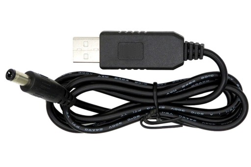 514 USB kábel s prevodníkom 9V 1A DC 5.5/2.1