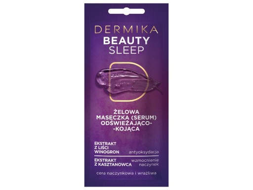 DERMICA BEAUTY MASKA BEAUTY SLEEP PRE KAPITÁLNU A CITLIVÚ PLEŤ 10ml