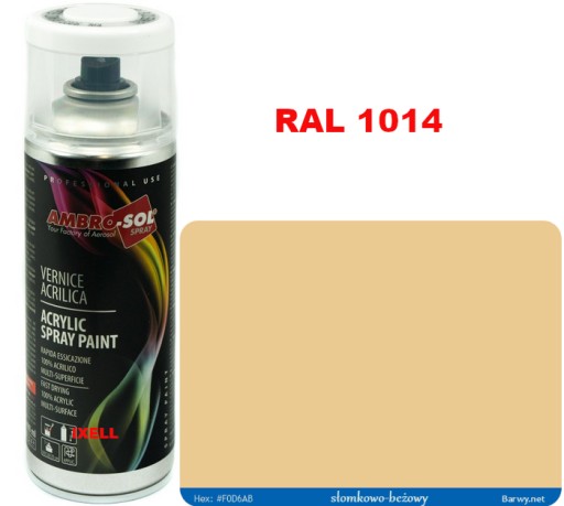 RAL 1014 AKRYLOVÝ LAK SPREJ béžový LESK 1233