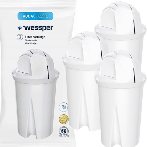 3x WESSPER AQUACLASSIC FILTER pre AQUA CLASSIC WATER pre BRITA DAFI CARAFE