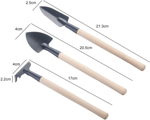ZÁHRADNÉ NÁRADIE MINI SADA ZÁHRADNÉHO NÁRADIA RÝCHLOSŤ HRABLE LOPATY 3 ks