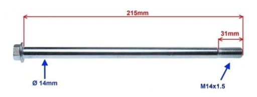 Kyvná náprava pre Junak 901 Sport 260 mm M14