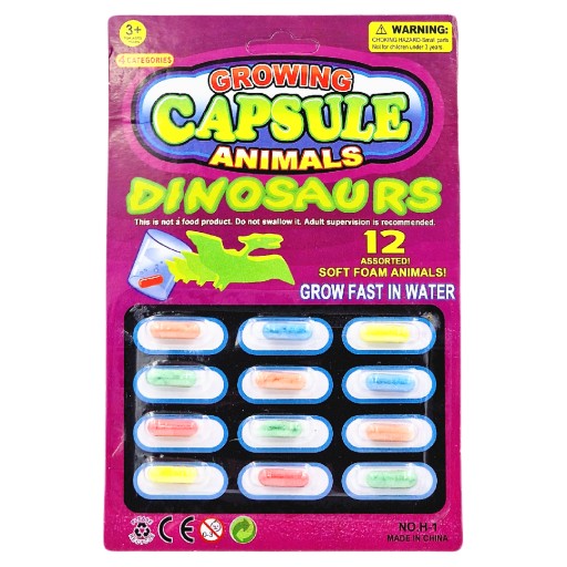 MAGICKÉ KAPSULKY RASTÚCE VO VODE - DINOSAURY