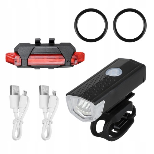 Výkonná BIKE lampa LED svetlo predné zadné BIKE baterka USB riadidlá