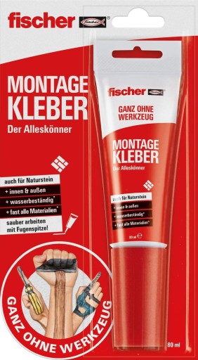 MONTÁŽNE LEPIDLO FISCHER 80 ML VEĽMI SILNÉ RÝCHLO
