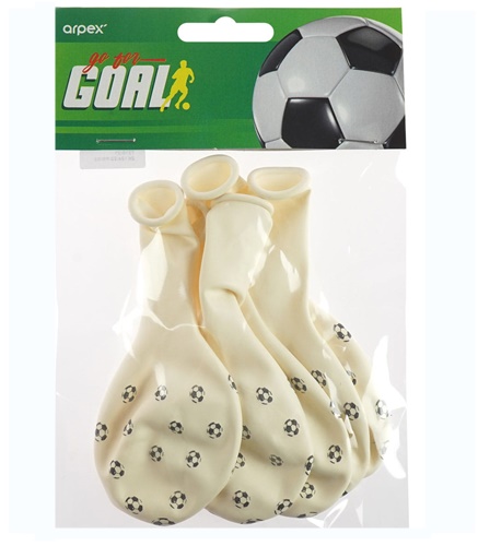 LATEXOVÉ BALÓNY NARODENINOVÁ DEKORÁCIA FUTBAL 5x
