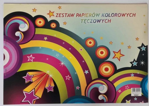 Zošit z farebných dúhových papierov A4 *0121*5902813000121
