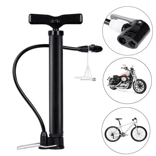 PUMPA NA BICYKEL 5 v 1 S HADICOU NA CYKLISTICKÉ LOPTY