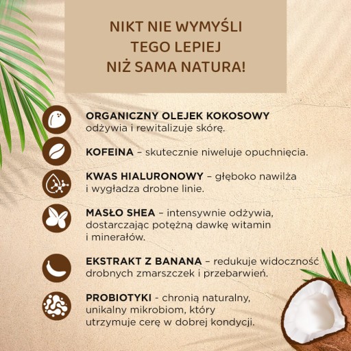 Očný krém Eveline Cosmetics Rich Coconut