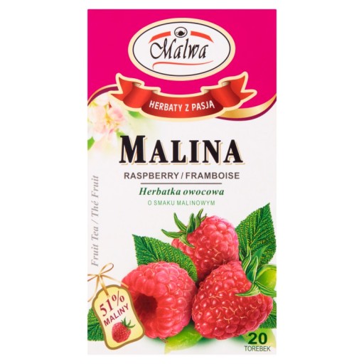 Malwa malinový ovocný čaj 40 g (20 x 2 g)