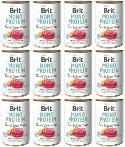 Brit Mono Protein Tuna & Sweet Potato krmivo pre psov 400g 1 plechovka