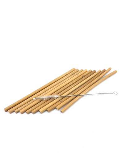 ZUZii ECO ECO Bambusové slamky 10+1 zero waste