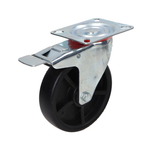 KOLESO Otočné KOLESÁ s brzdou, priemer 125 mm, 130 kg