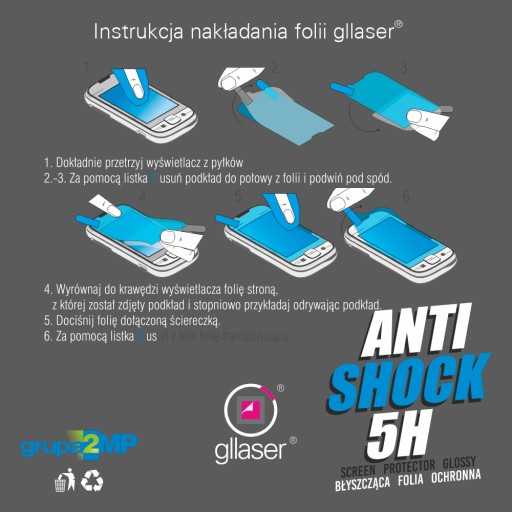 Ochranná fólia Glaser Anti-Shock 5H TomTom Via 53