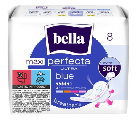BELLA PERFECTA ULTRA Maxi Blue SANITÁRNE VLOŽKY 8 ks.
