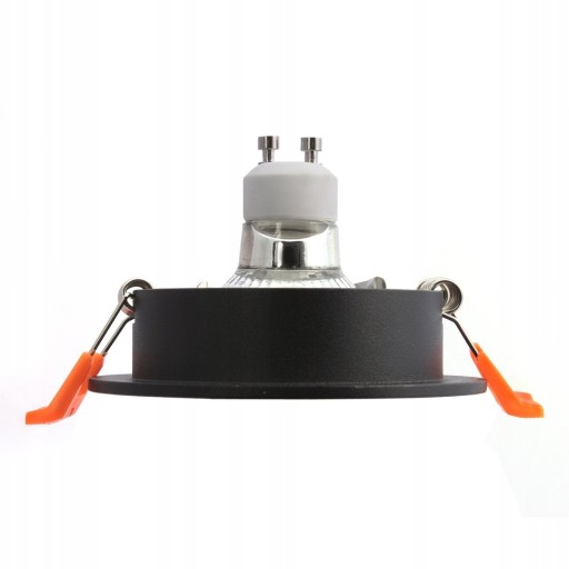 MINITRÚBOVÁ ČIERNA HALOGÉNOVÁ LAMPA, GU10