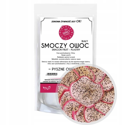 Plátky dračieho ovocia Biela pitaya, dračie ovocie - 50 g