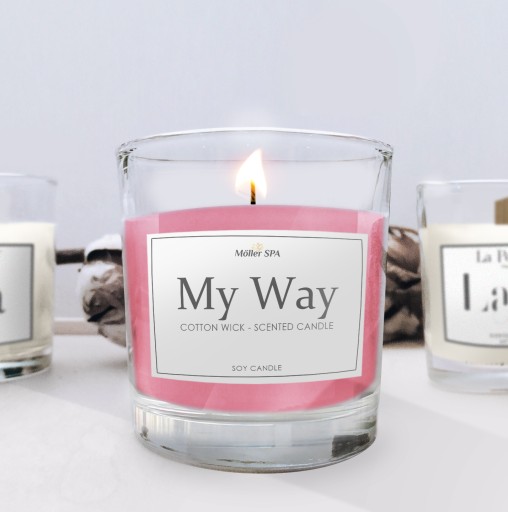 Möller SPA MY WAY SÓJOVÁ PRÍRODNÁ SVIEČKA PARFÉMOVÁ VONNÁ SVIEČKA