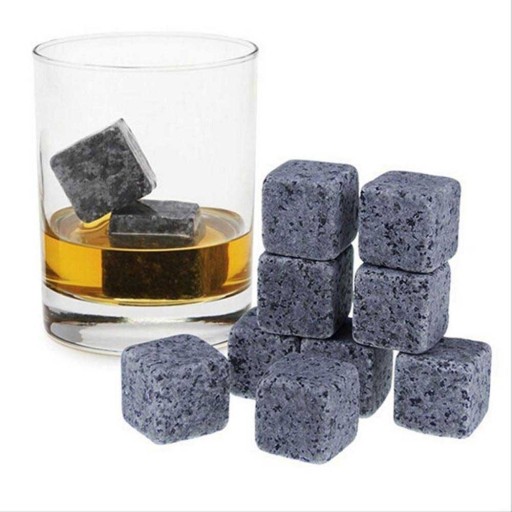 Chladiaca KAMEŇOVÁ KOCKA na whisky/nápoje, 9 ks