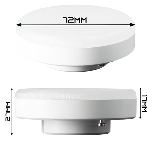 Halogénová LED žiarovka GX53 8W 720lm teplá