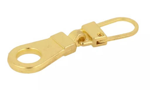 Prívesok na zips, oprava zipsu, 4 cm, zlatý