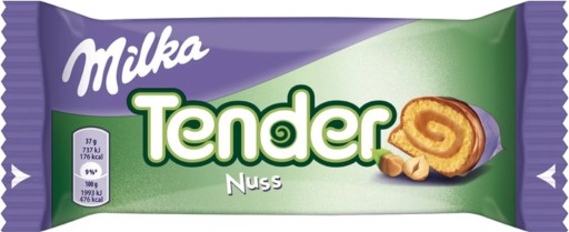 Milka Tender Nuss Bar Piškóta s orechovou náplňou Tyčinka 37g