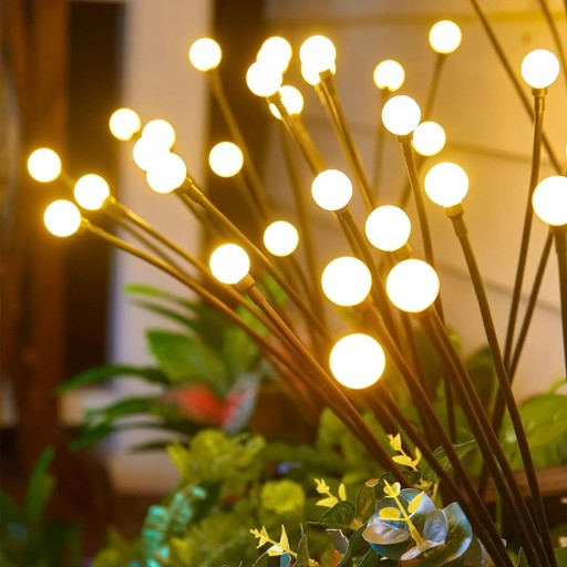 Solárna lampa Púpavové gule Záhradné gule 70cm + Twilight Senzor
