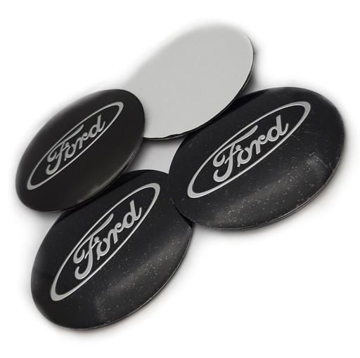 ZNAK LOGO NÁLEPKA FORD 60 mm ČIERNA
