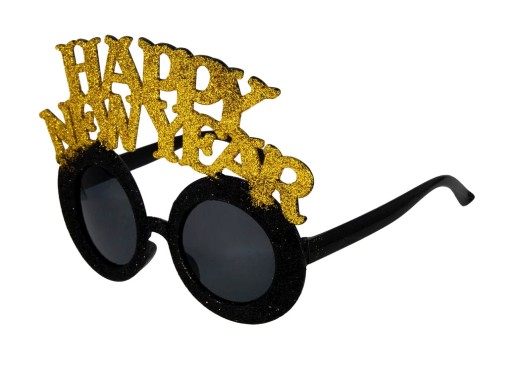 Detské okuliare so zlatým nápisom Happy New Year