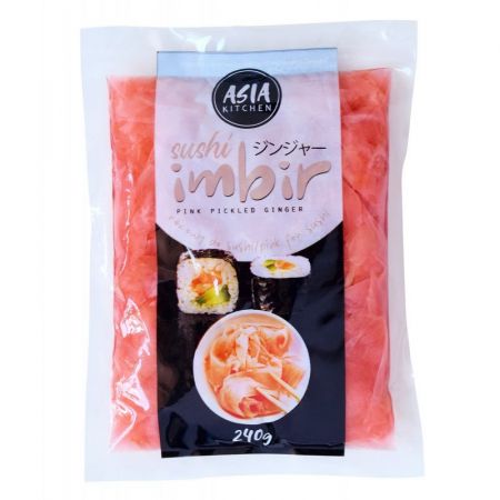 Marinovaný ružový zázvor 240g v sushi marináde Asia Kitchen