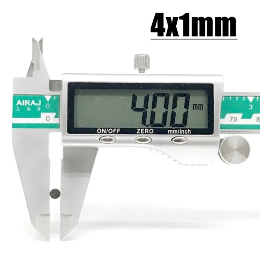 Silný cylindrický neodymový magnet 4x1mm | 10 kusov