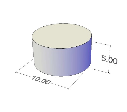 Cylindrický feritový magnet MW 10x5 F30 10 ks