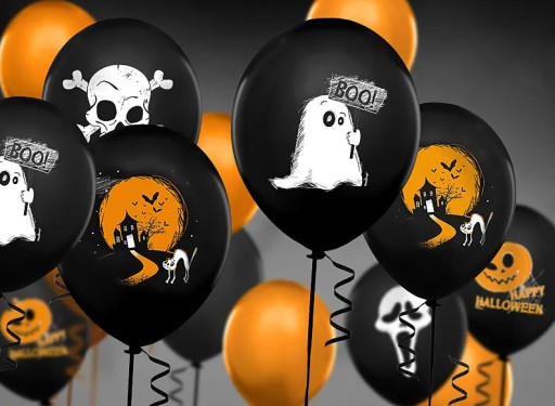Halloweenske balóny, sada 6 kusov, DUCH