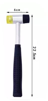 Obojstranné gumené kladivo, 22,5 mm