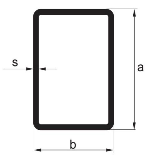 Profil Nerez 30x15x1,5, leštený povrch, dĺžka 0,5 metra