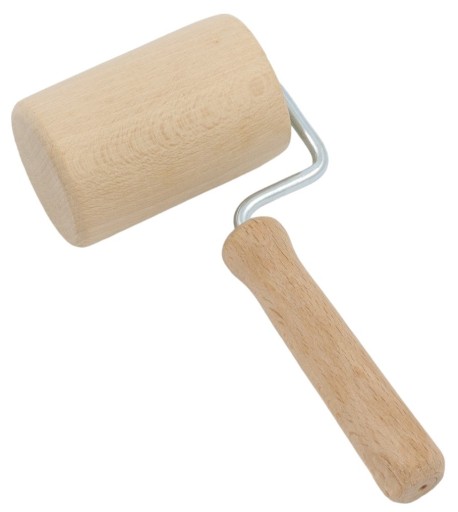 Drevený valček do tortovej formy S RÚČKOU 18cm