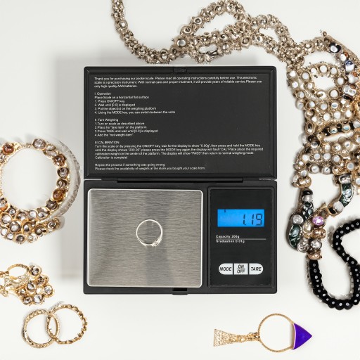 Presná elektronická váha na šperky, mini LCD displej, 200g, 0,01g