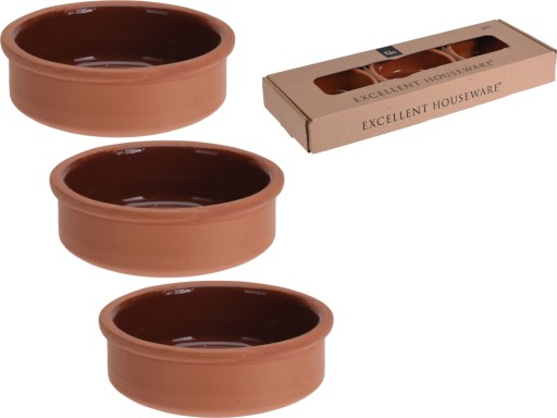 Žiaruvzdorné ramekinové misky NA PEČENIE 12 x 4 cm 200 ml - 3 kusy