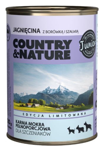 Dr PC Junior jahňacina s čučoriedkami a šalviou 400 g COUNTRY&NATURE