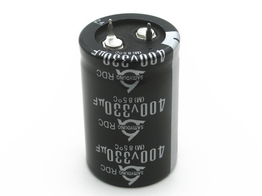 KONDENZÁTOR 330uF / 400V 25x40mm 85*C - SAMYOUNG HQ - 1 KS.