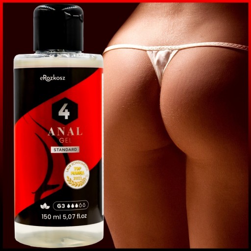Profesionálny Aqua análny gélový lubrikant 4 ANAL 150 ml chráni konečník