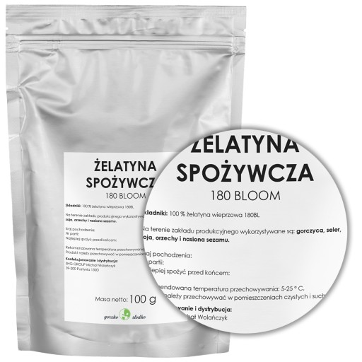 Bravčová potravinárska želatína 180Bl 0,1kg