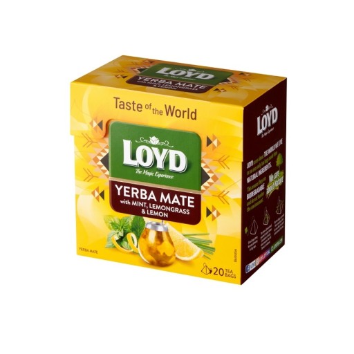 Čaj LOYD Yerba Maté s mätou a citrónovou trávou
