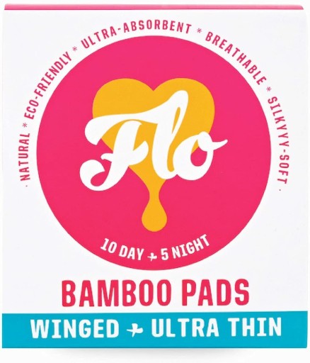Flo Bamboo tenké denné/nočné hygienické vložky 15 ks